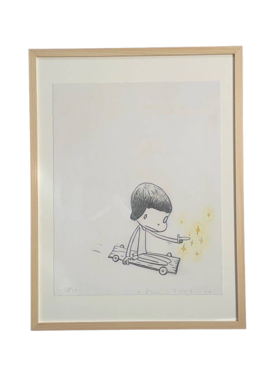 Yoshitomo Nara Dizzy on Wheels Print