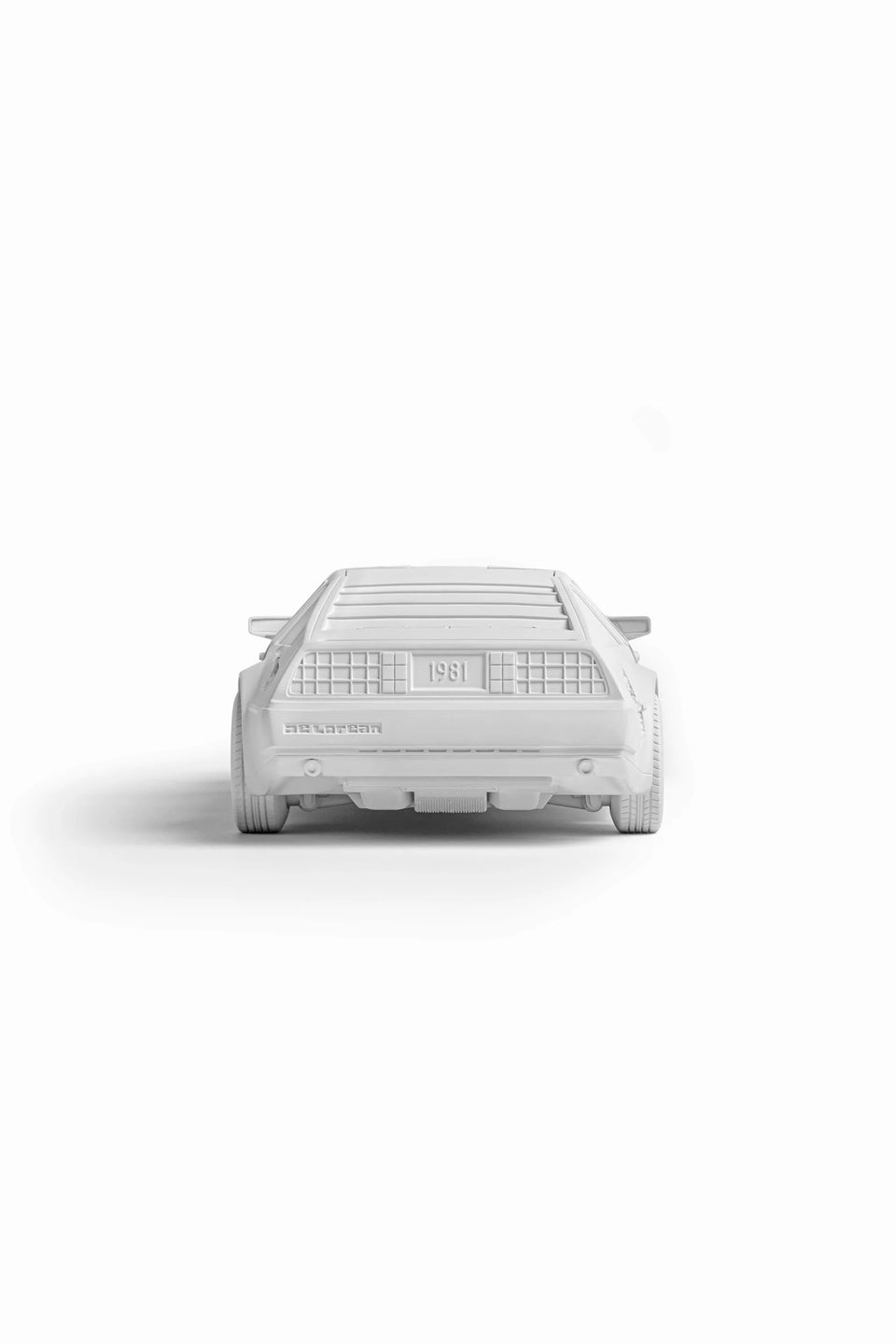 Daniel Arsham Eroded Delorean Sculpture White