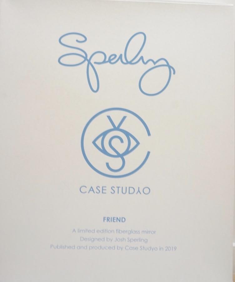 Josh Sperling Friends Mirror Sculpture Blue - archives