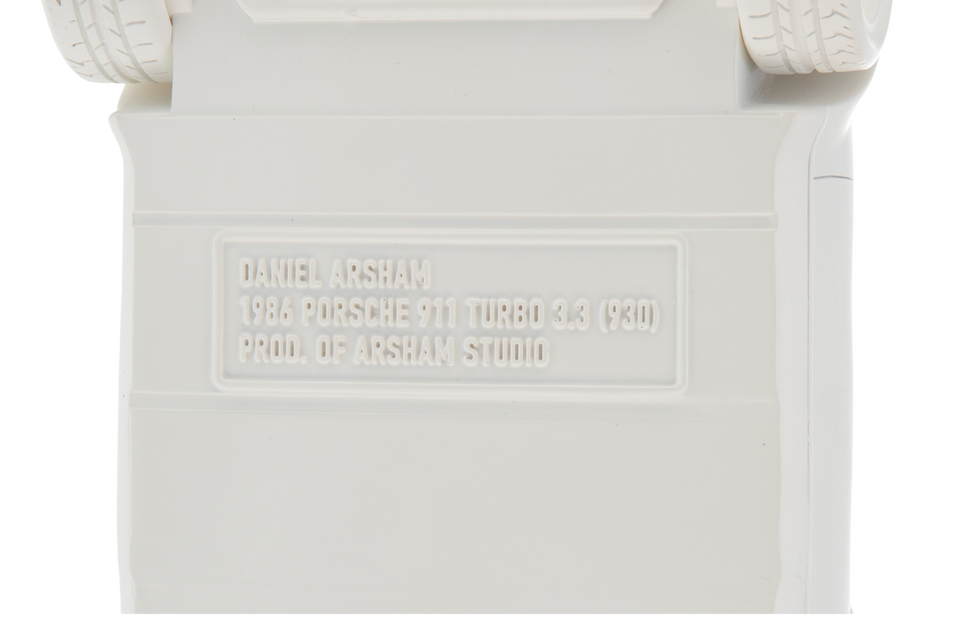 Daniel Arsham Eroded 911 Turbo Porsche White Sculpture