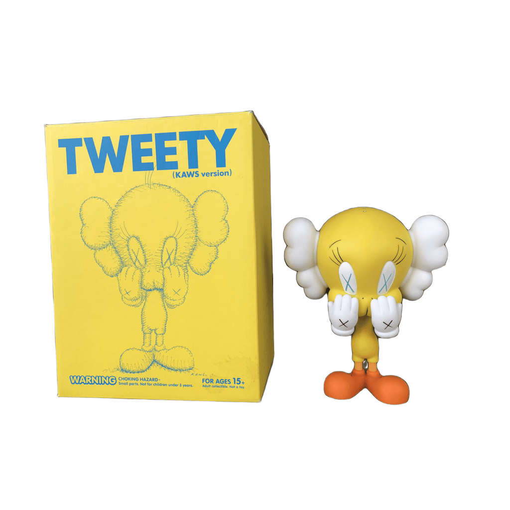 KAWS Tweety Vinyl Figure black & yellow