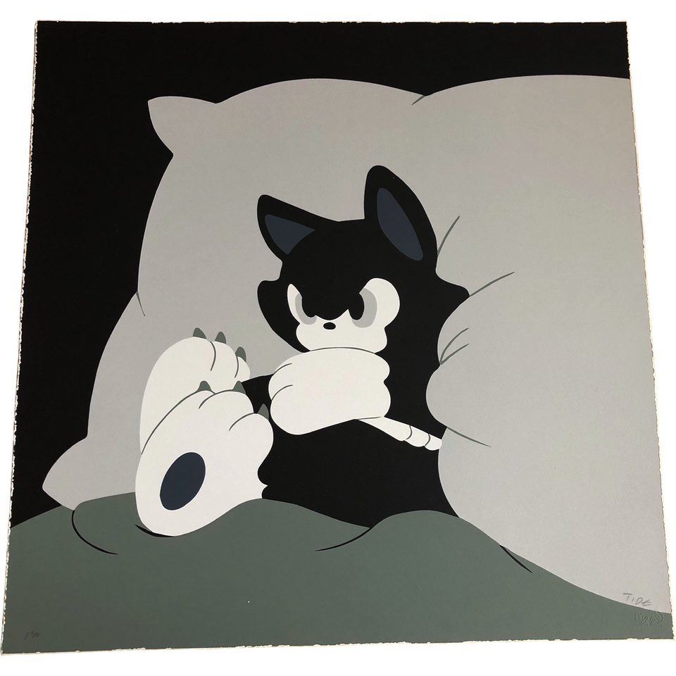 TIDE (Ide Tatsuhiro) Angry Cat Print