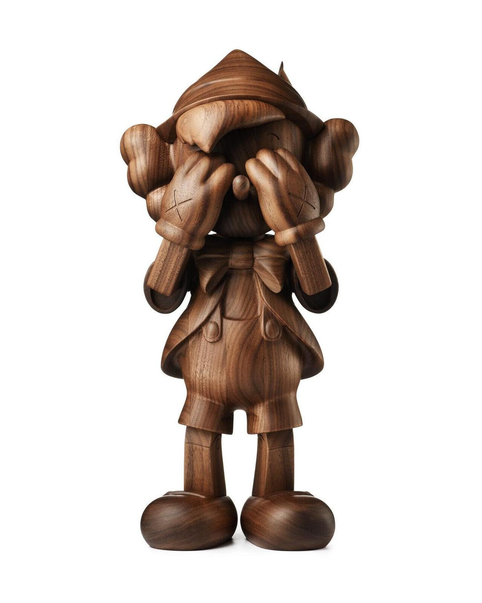 KAWS Karimoku Pinocchio Wood Sculpture