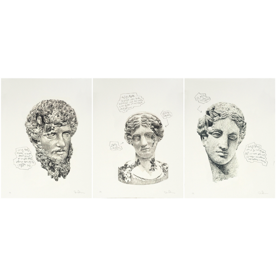 Daniel Arsham Eroded Classical Prints