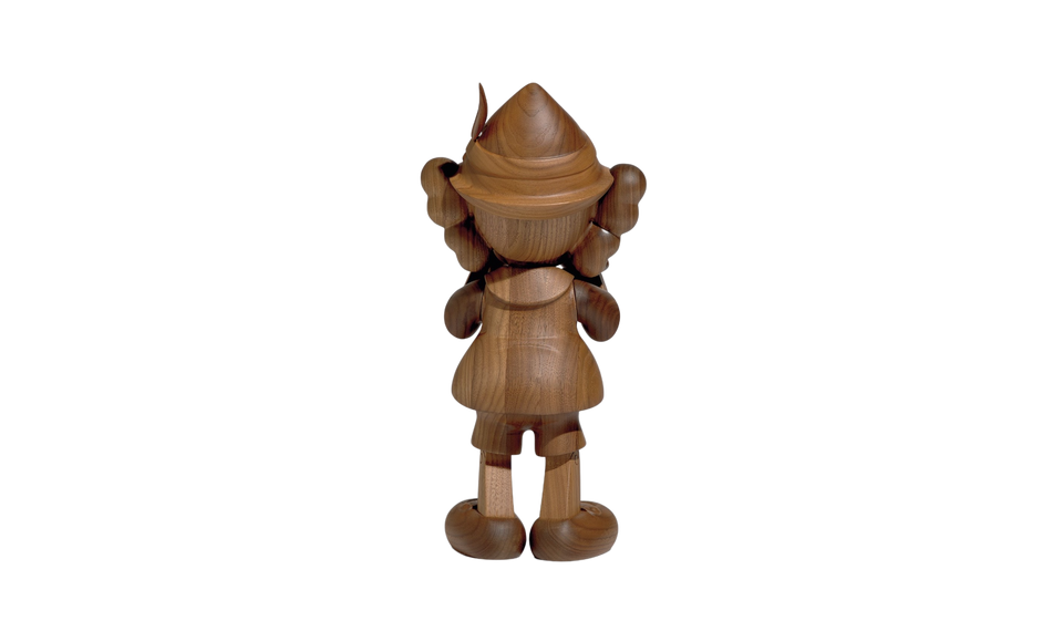 KAWS Karimoku Pinocchio Wood Sculpture