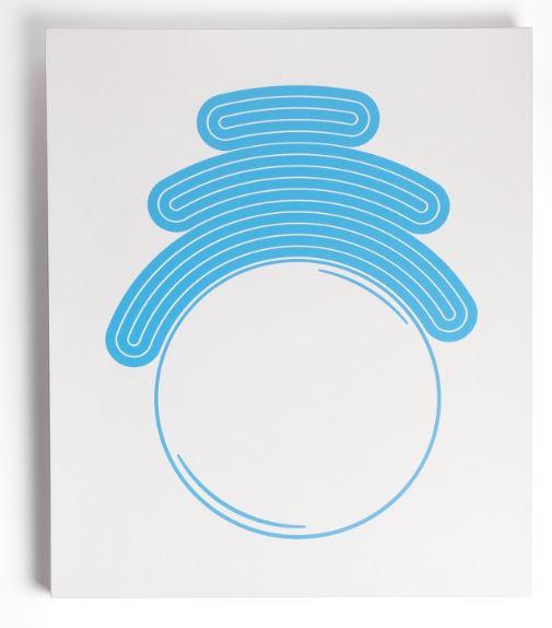 Josh Sperling Friends Mirror Sculpture Blue - archives