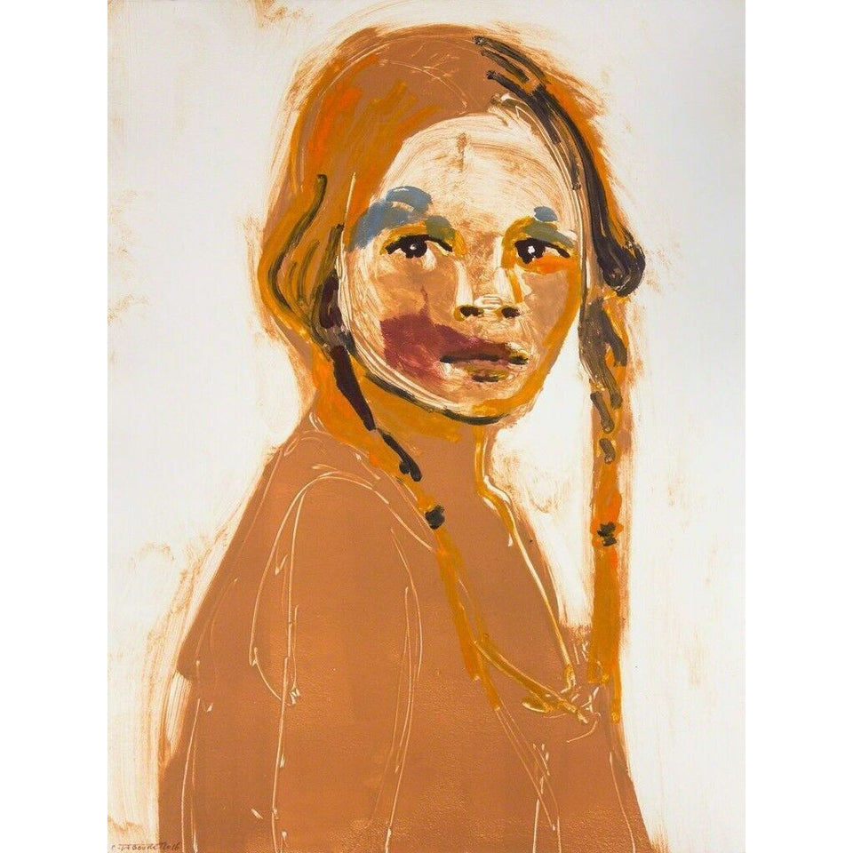 Claire Tabouret Makeup (Red and Blue) Print