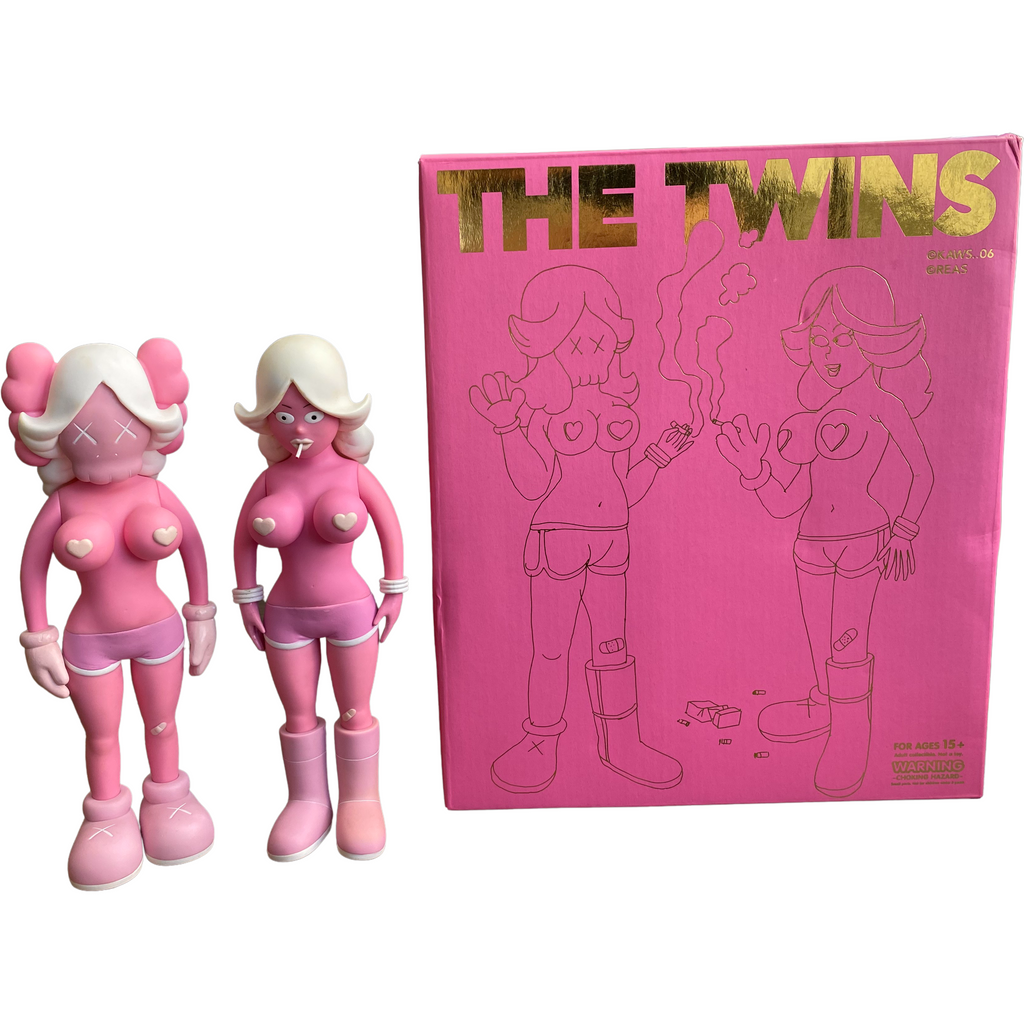 KAWS Todd James The Twins Vinyl Figure Pink