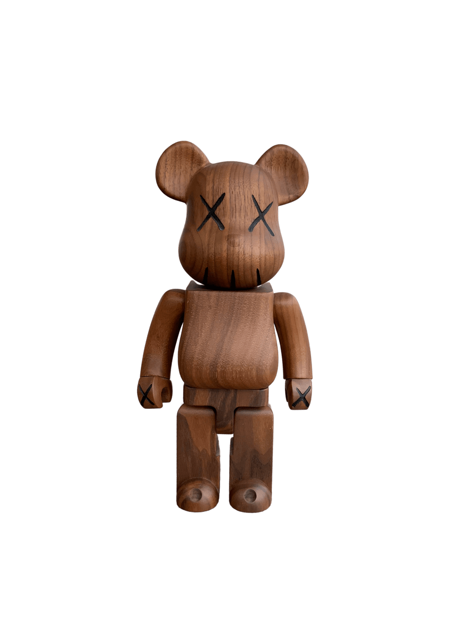 KAWS X BE@RBRICK BWWT 400% Karimoku Wood Sculpture - archives