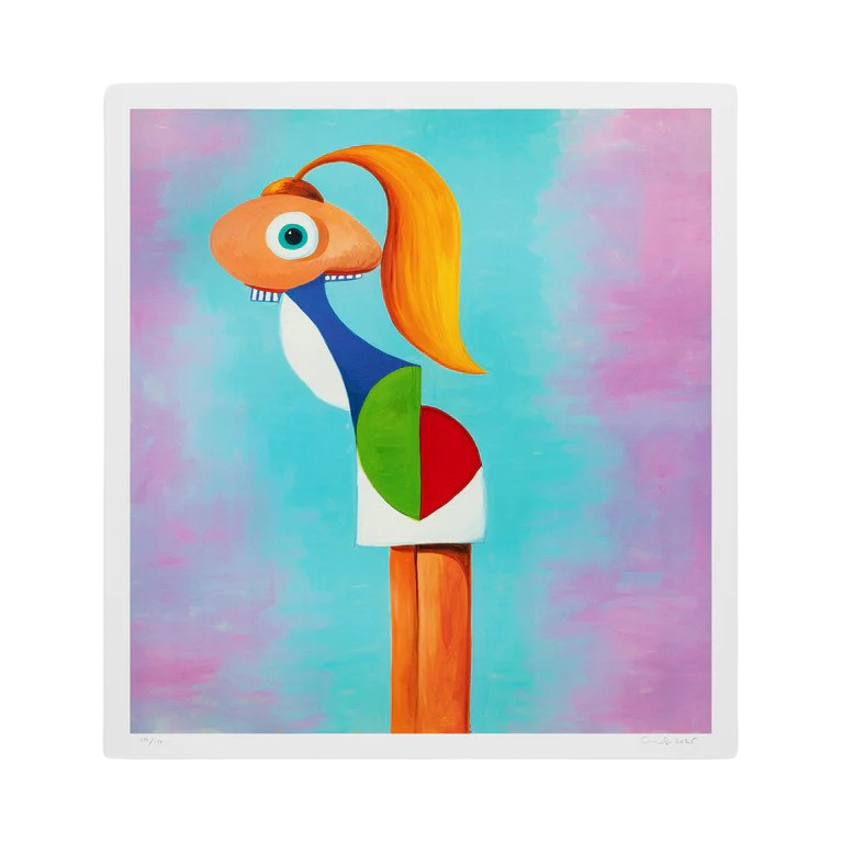 George Condo Fashion Model Print