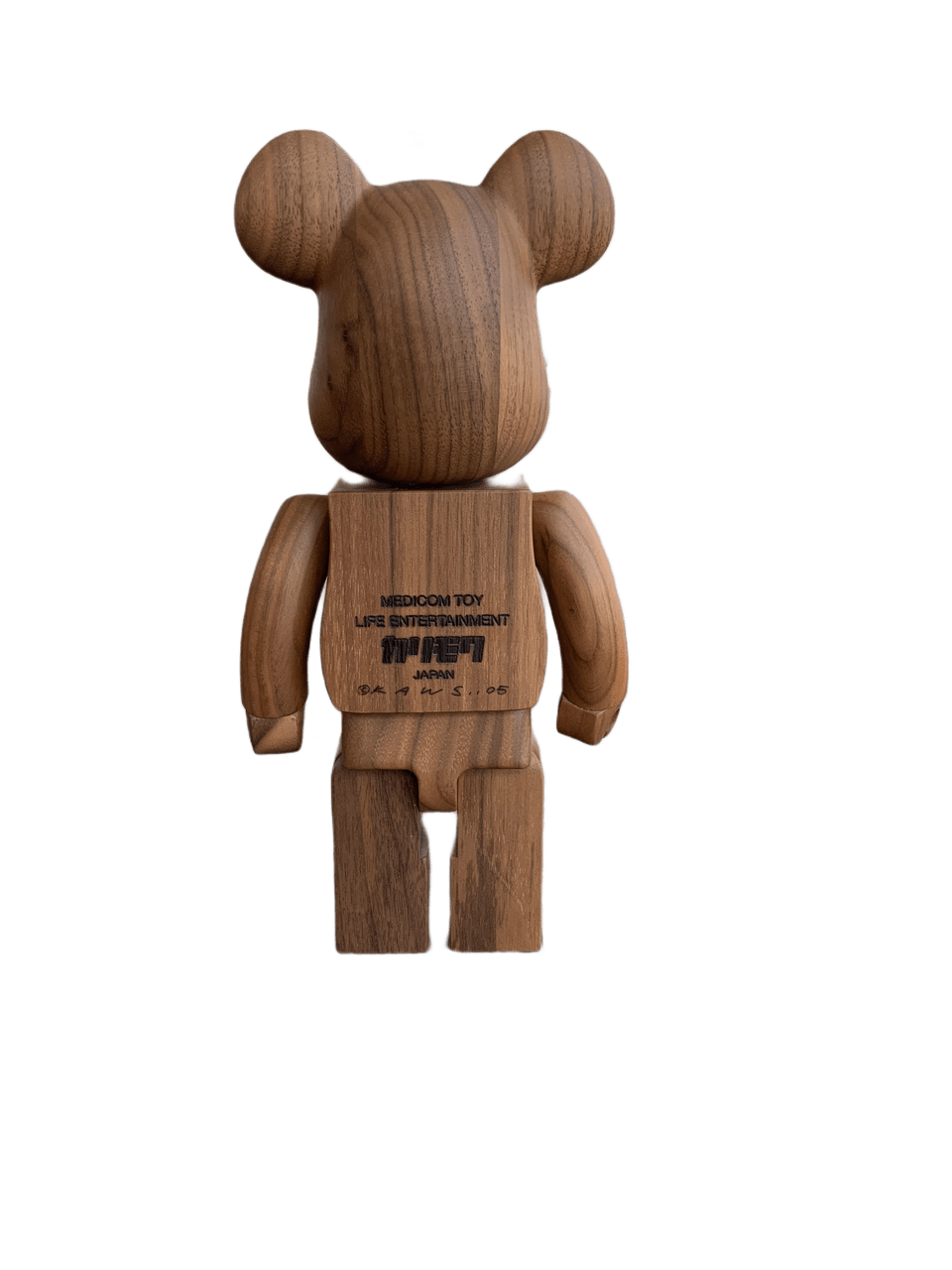 KAWS X BE@RBRICK BWWT 400% Karimoku Wood Sculpture - archives