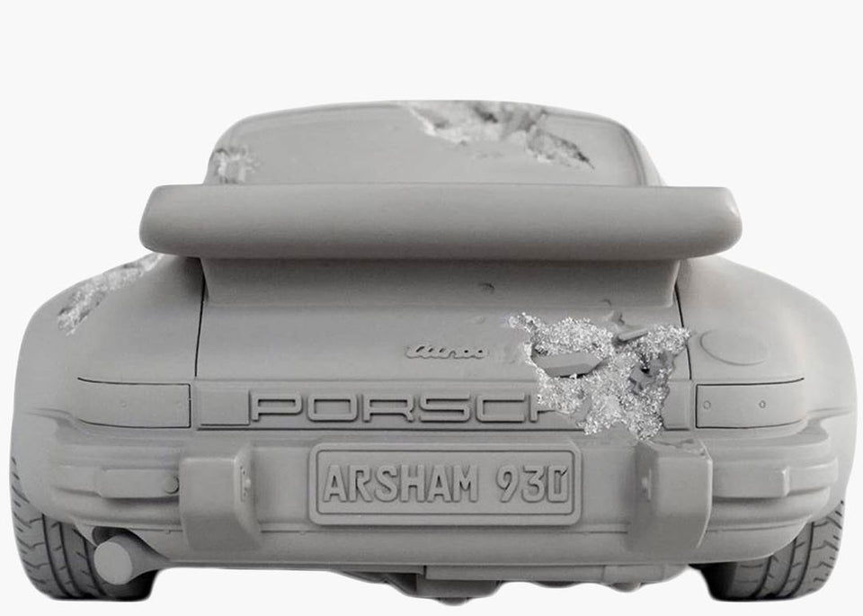 Daniel Arsham Eroded 911 Turbo Porsche Grey Sculpture