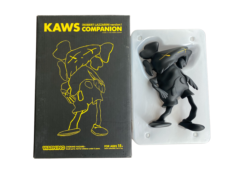 KAWS Robert Lazzarini Companion Vinyl Figure Black