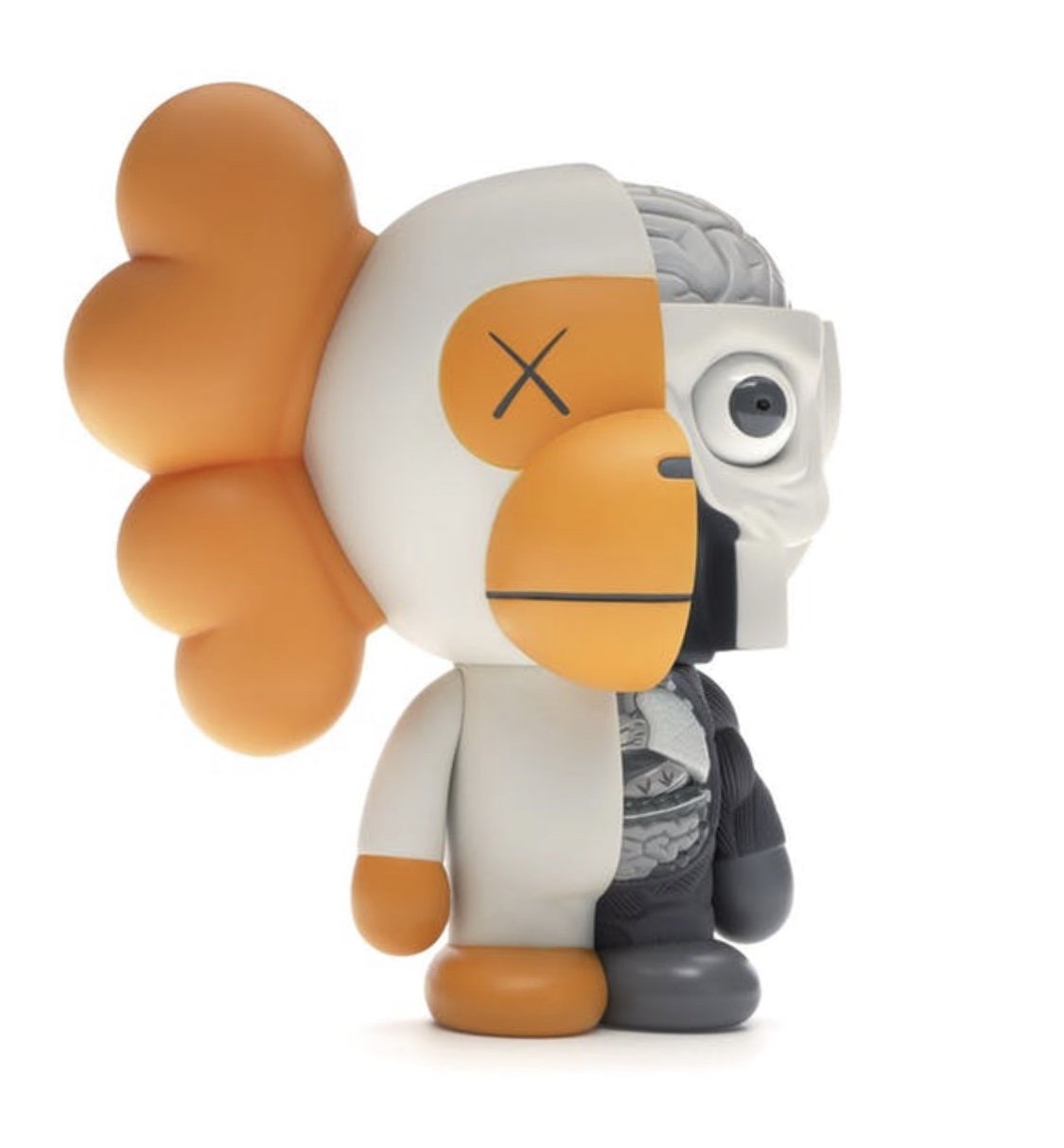 KAWS Bape Dissected Milo Vinyl Figure Grey | archives