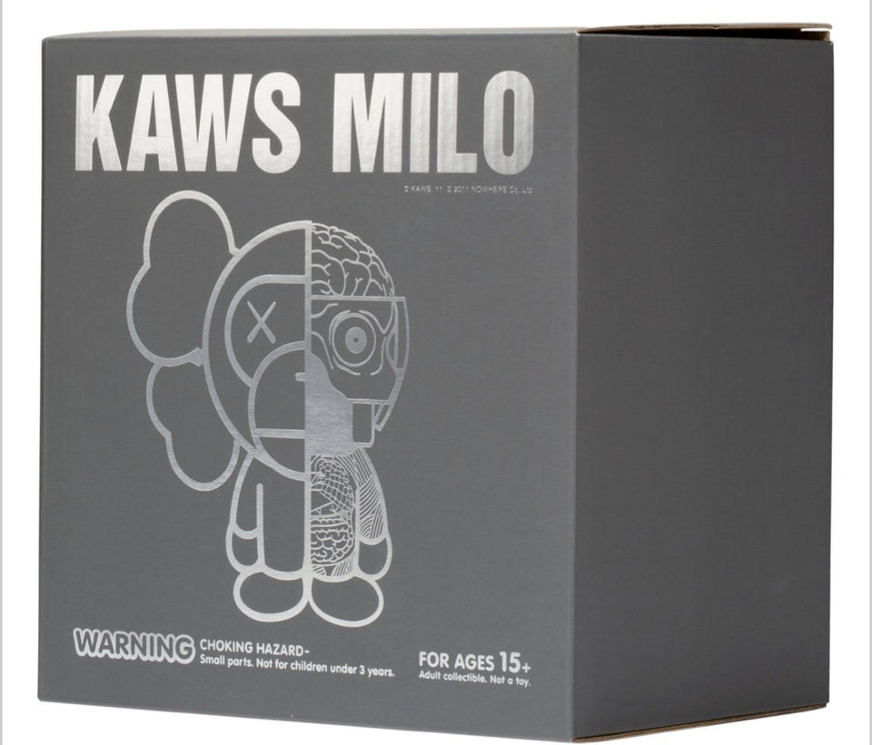 KAWS Bape Dissected Milo Vinyl Figure Grey - archives