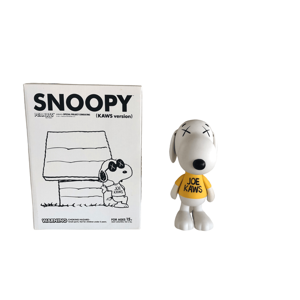 KAWS Peanuts Joe Kaws Snoopy Vinyl Figure White - archives