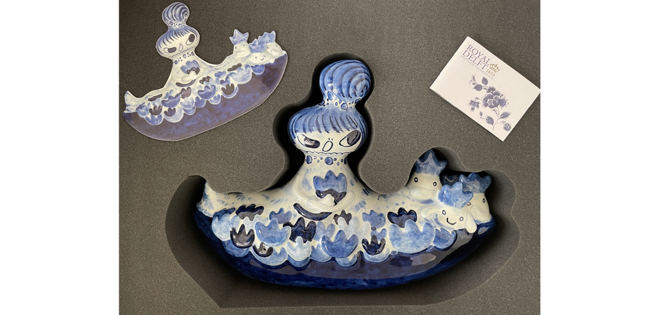 Ayako Rokkaku Gallery Delaive Editions Royal Delft Ceramic Sculpture