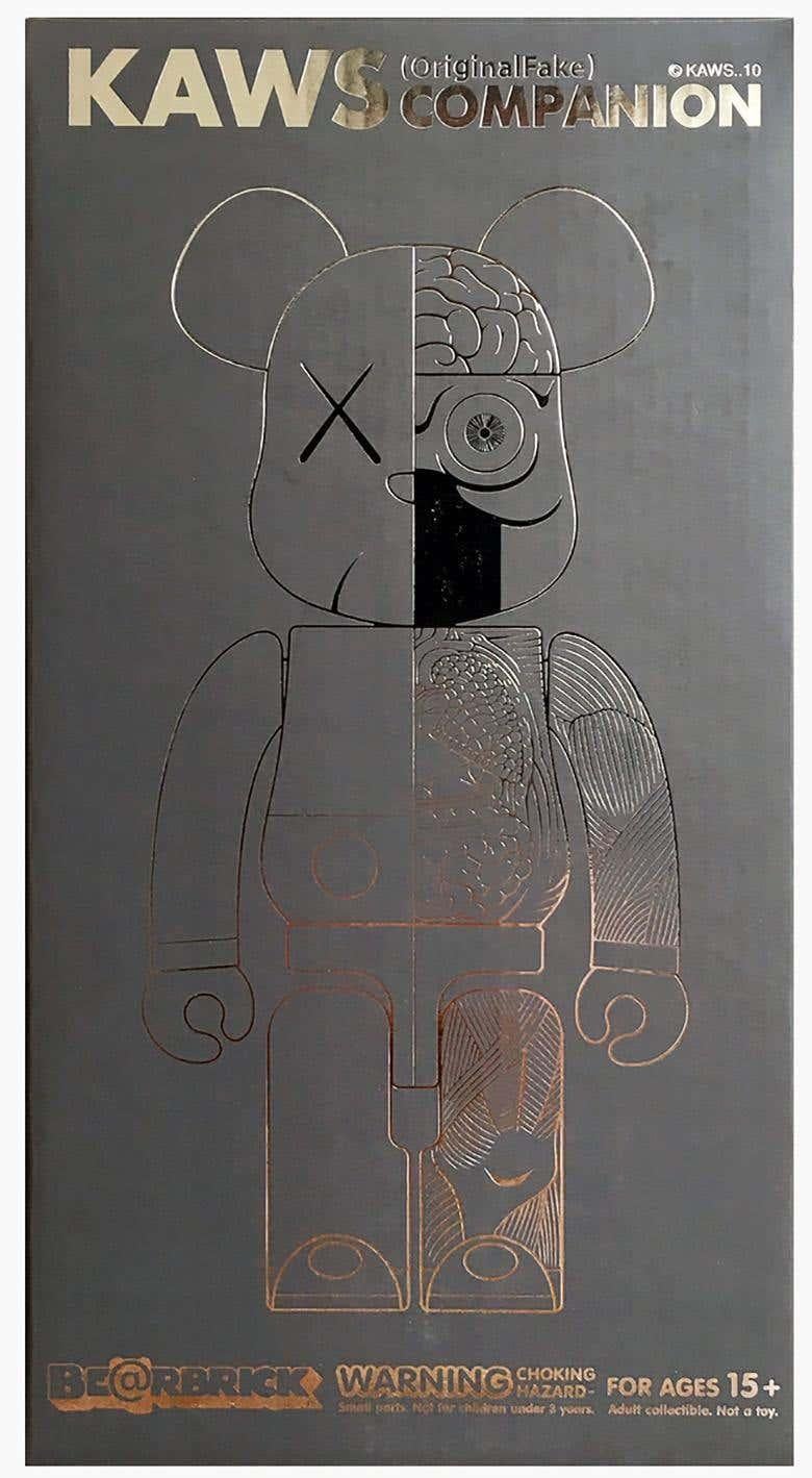 KAWS 1000% Dissected Companion BE@RBRICK Grey
