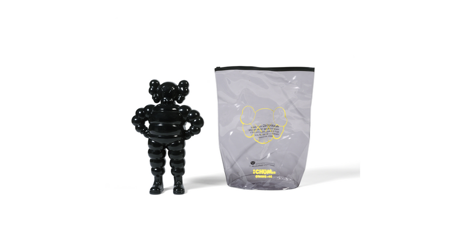 KAWS Chum Vinyl Figure Set of 5 (Pink, Yellow, Black, White, Transparent)