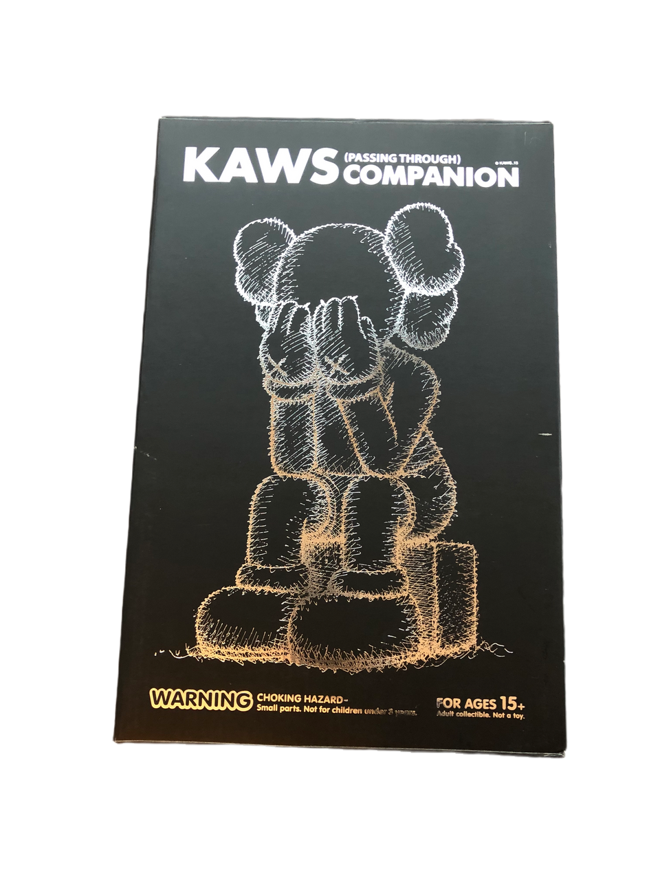 KAWS Passing Through Vinyl Figure Black - archives