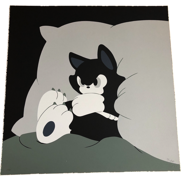 TIDE (Ide Tatsuhiro) Angry Cat Print | archives