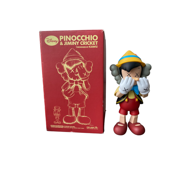 KAWS Disney Pinocchio & Jiminy Cricket Vinyl Figure | archives