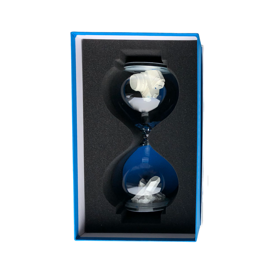 Daniel Arsham Hourglass Sculpture Blue