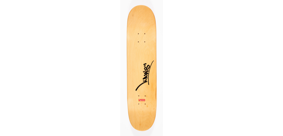 KAWS Supreme Chum Skateboard Deck Red