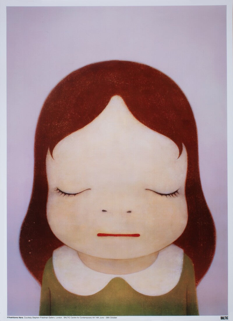 Yoshitomo Nara Cosmic Girl Eyes Open / Closed Print Set