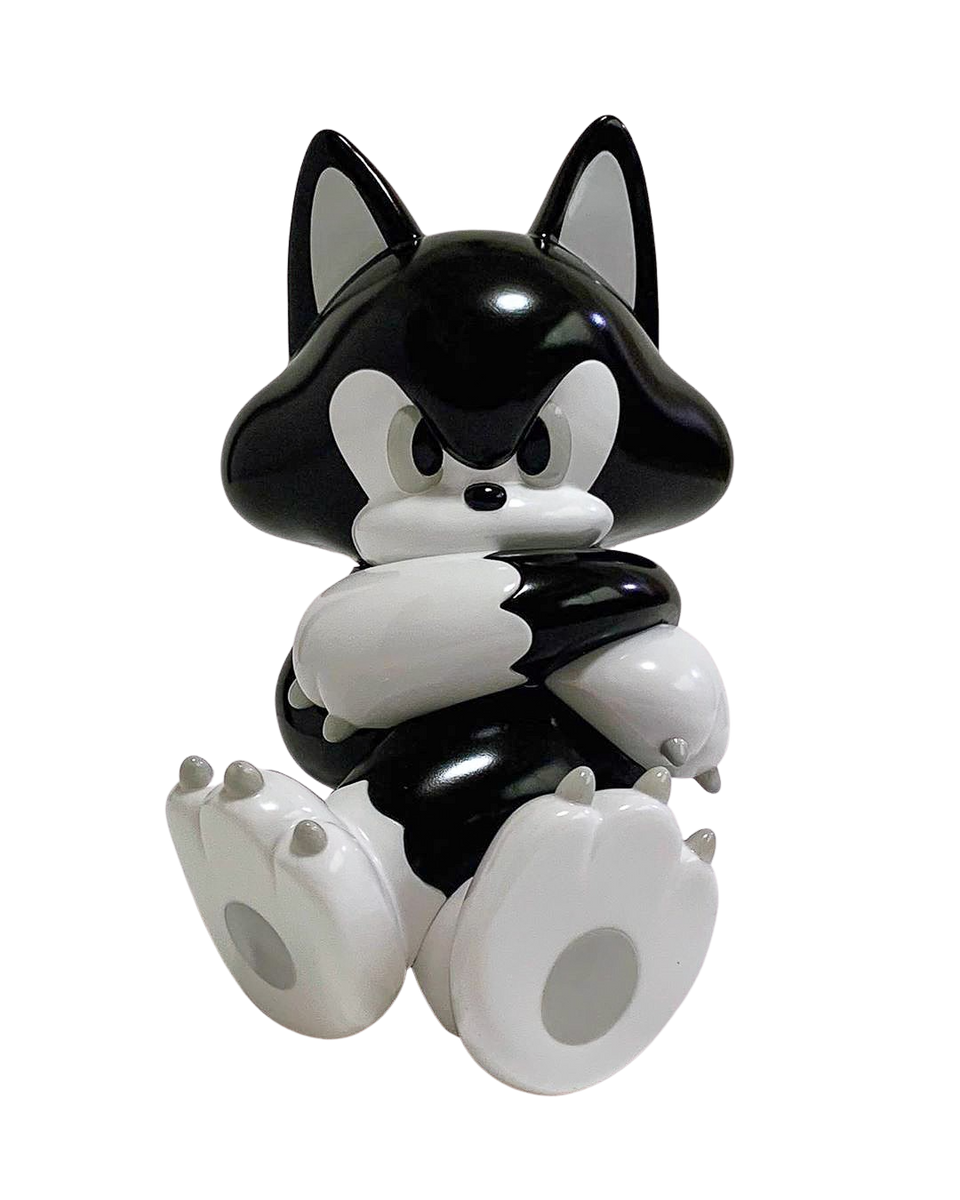 TIDE (Ide Tatsuhiro) Original Cat Black and White Sculpture | archives TIDE (Ide Tatsuhiro) Original Cat Black and White Sculpture | archives